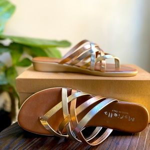 Mariella Metallic Sandals size 8